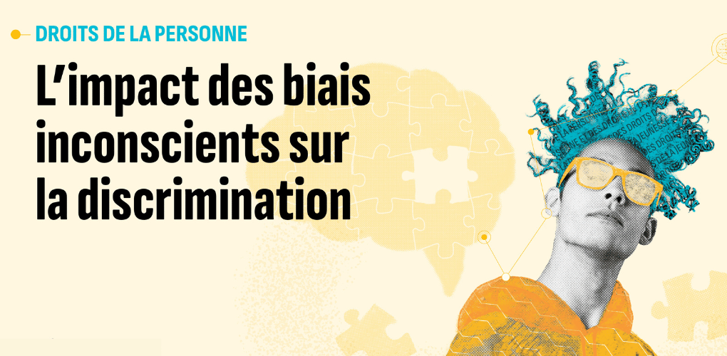 Image de la formation sur les biais : un personnage avec des lunettes.
